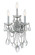 Maria Theresa Three Light Wall Sconce in Polished Chrome (60|4423-CH-CL-SAQ)