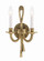 Lexsi Two Light Wall Sconce in Olde Brass (60|650-OB)
