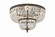 Ceiling Mount Four Light Flush Mount in English Bronze (60|718-EB-CL-SAQ)
