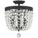 Archer Three Light Semi Flush Mount in Black Forged (60|783-BF-CL-SAQ)