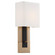 Brent One Light Wall Sconce in Vibrant Gold + Black Forged (60|BRE-A3631-VG-BF)