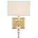 Clover One Light Wall Sconce in Aged Brass (60|CLO-8892-AG)