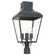 Dumont Three Light Outdoor Post Mount in Graphite (60|DUM-9808-GE)