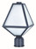 Glacier One Light Outdoor Post Mount in Black Charcoal (60|GLA-9707-OP-BC)
