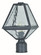 Glacier One Light Outdoor Post Mount in Black Charcoal (60|GLA-9707-WT-BC)