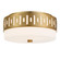 Keaton Two Light Flush Mount in Vibrant Gold (60|KEA-B8200-VG)