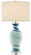 Hanni One Light Table Lamp in White/Blue/Clear (142|6000-0316)
