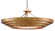 Bunny Williams Three Light Chandelier in Gold Leaf (142|9000-0187)