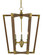 Bastian Three Light Lantern in Chestnut/Brass (142|9000-0220)