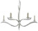 Paradigm Chandelier Six Light Chandelier in Contemporary Silver Leaf (142|9000-0391)