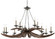 Whitlow 12 Light Chandelier in Burnt Wood/Antique Galvanize (142|9000-0433)