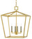 Denison Four Light Lantern in Contemporary Gold Leaf (142|9000-0457)