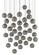 Giro 36 Light Pendant in Painted Silver/Nickel/Blue (142|9000-0687)