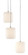 Dove Three Light Pendant in White/Silver (142|9000-0710)