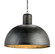 Saga One Light Pendant in Dark Blackened Steel (142|9781)