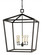 Denison Five Light Lantern in Mole Black (142|9871)