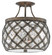 Buckminster Collection Three Light Semi-Flush Mount in Pyrite Bronze/Raj Mirror (142|9999-0029)