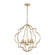 Chandette Six Light Chandelier in Aged Silver (45|31808/6)