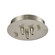 Pendant Options Three Light Canopy in Satin Nickel (45|3SR-SN)