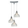 Danica Three Light Pendant in Polished Chrome (45|46018/3)