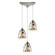 Gemstone Three Light Pendant in Satin Nickel (45|542-3)