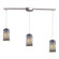 Molten Three Light Pendant in Satin Nickel (45|544-3L-MO)