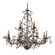 Circeo 12 Light Chandelier in Deep Rust (45|8055/8+4)