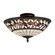 English Ivy Three Light Semi Flush Mount in Tiffany Bronze (45|933-TB)