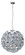 Fiori 20 Light Pendant in Polished Chrome (86|E22094-28)