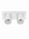 Construct LED Twin Head Recessed in White (40|36377-02)