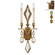 Encased Gems Two Light Wall Sconce in Bronze (48|718150-1ST)