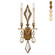 Encased Gems Two Light Wall Sconce in Gold (48|729150-1ST)