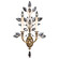 Crystal Laurel Two Light Wall Sconce in Gold (48|773150ST)