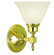 Taylor One Light Wall Sconce in Polished Nickel with Champagne Marble Glass Shade (8|2431 PN/CM)