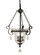 Carcassonne Three Light Foyer Chandelier in Mahogany Bronze (8|2917 MB)