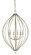 Dewdrop Six Light Foyer Chandelier in Antique Brass (8|4346 AB)