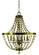 Naomi Six Light Foyer Chandelier in Antique Brass (8|4486 AB)