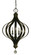 Aries Five Light Chandelier in Mahogany Bronze (8|4585 MB)