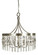 Adele Five Light Chandelier in Satin Pewter with Polished Nickel (8|4715 SP/PN)