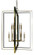 Symmetry Ten Light Foyer Chandelier in Brushed Nickel with Matte Black (8|4868 BN/MBLACK)