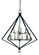 Ice 12 Light Chandelier in Polished Nickel with Matte Black Accents (8|4922 PN/MBLACK)
