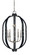 Urban Craftsman Five Light Chandelier in Brushed Nickel/Matte Black (8|5315 BN/MBLACK)