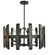 Modern Farmhouse Six Light Chandelier in Matte Black (8|5375 MBLACK)