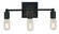 Modern Farmhouse Three Light Wall Sconce in Matte Black (8|5403 MBLACK)