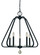 Triangulum Five Light Chandelier in Matte Black (8|5515 MBLACK)