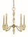 Vivian Five Light Chandelier in Brushed Brass (8|5665 BR)