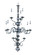 Jamestown 12 Light Foyer Chandelier in Satin Pewter (8|9132 SP)