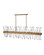 Revel LED Linear Chandelier in Burnished Gold (138|FR30909BNG)