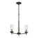 Zire Three Light Chandelier in Brushed Oil Rubbed Bronze (454|3190303EN-778)