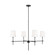 Baker Four Light Chandelier in Midnight Black (454|3287204-112)